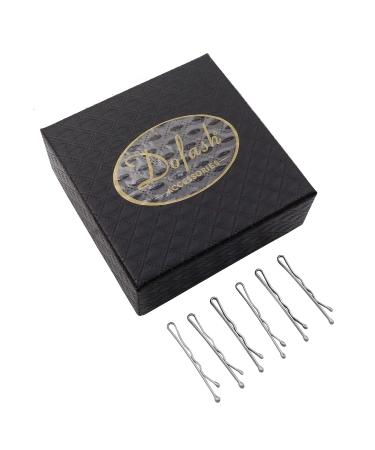 Dofash 100Pcs Silver Bobby Pins - 3.5cm Steel Hair Clips for Girls | Hair Accessories (Silver) - Buy Online on GoSupps.com