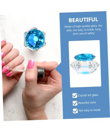 POPETPOP 2 Pcs Nail Art Crystal Cup Nail Polish Mixer Stirring Cup Crystal Cup with Lid Crystal Cup Nail Art Tool Glass with Lid Mini Dappen Dish Liquid Powder Container Care 7.5x6cmx2pcs As Shownx2pcs - Buy Online on GoSupps.com