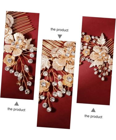 FRCOLOR 1pc Comb Bridesmaid Hair Accessories Hair Accessory for Women Exquisite Hair Accessory Rhinestone Bridal Hair Accessory Tiara Leaf Hair Clips Goody Hair Clips for Women Wedding - Buy Online on GoSupps.com