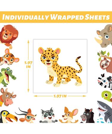 240 Pcs Jungle Animal Temporary Tattoos for Kids - Waterproof Bulk Stickers for Jungle Themed Party - Monkeys, Tigers, and More! Safe and Fun Children's Tattoo Toys - Buy Online on GoSupps.com
