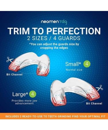 Night Guards for Teeth Grinding and Bruxism - 4 Pcs Mouth Guard for Sleep and Teeth Clenching - Buy Online on GoSupps.com
