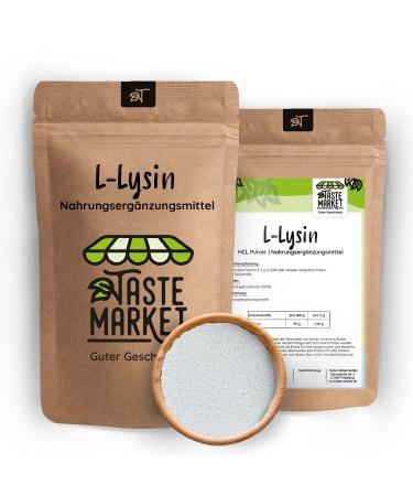 2 kg L-Lysine HCL powder | 99% pure without additives | Vegan | Essential amino acid | Dietary supplement