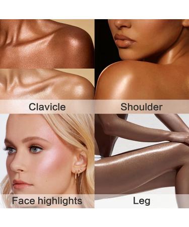 UCANBE Glistening Highlighter Makeup Palette - 8 Color Triple Baked Intensely Pigmented Powder for Luxurious Silky Shimmer Illuminating Glow - Buy Online on GoSupps.com