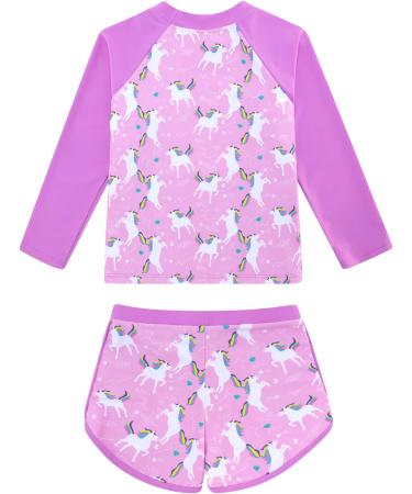 Girls Rainbow Unicorn Swimsuit Set | UPF 50+ Protection | 3-4 Years - Buy Online on GoSupps.com