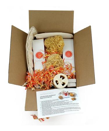 Ultimate Spa Gift Set for Women - 11-Piece Tropical Scent Bath & Shower Experience | Includes Body Wash Lotion Natural Sponges & Pumice | $110 Value - Buy Online on GoSupps.com