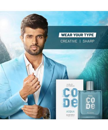 Wild Stone CODE Acqua Eau De Parfum for Men 100ml|Luxury Long Lasting Fragrance|Fresh Sparkling & Energising Premium Perfume for Men - Buy Online on GoSupps.com