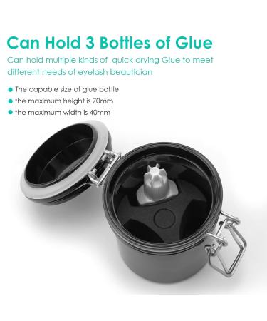 SunshineFace Eyelash Adhesive | Professional Activated Carbon Glue for Eyelash Extensions | Sealed Plug Supply Glass - Buy Online on GoSupps.com