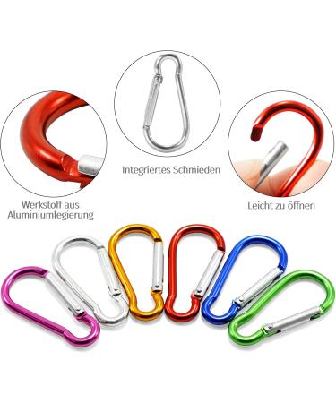 Buy 6-Piece Kederstopper Set - 6mm Keder Track Accessories with Stainless Steel Carabiners & Strips for Awnings Caravans & Campervans Mix Colors - Buy Online on GoSupps.com