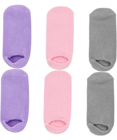 Healeved 9 Pairs Foot Gel Socks Spa Sock for Foot Care Spa Foot Socks Heel Spa Socks Lotion Moisturizing Socks Foot Repairing Socks Spa Gel Socks Miss Cotton-spandex Casual Socks Keep Warm - Buy Online on GoSupps.com