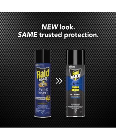Raid MAX Flying Insect Killer and Mosquito Repellent Insect Killer Spray for Indoor and Outdoor Use Kills Bugs on Contact 500g Can - Buy Online on GoSupps.com