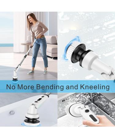 Yunlism Electric Spin Scrubber 2024 Upgraded Electric Scrubber for Cleaning with 9 Replaceable Brush Heads 3 Adjustable Speeds Electric Scrubber - Buy Online on GoSupps.com