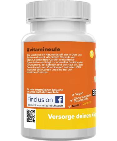 Buy High-Dose Beta Carotene Capsules 50 000 i.e. - Vegan Additive-Free Natural Vitamin A - Quality from Germany - Laboratory Tested - Vitamine le  - Buy Online on GoSupps.com