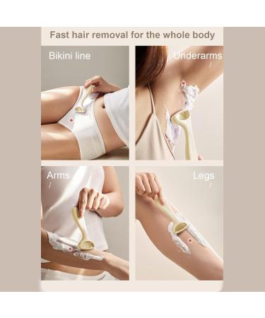 Bexdug Women's Razor for Sensitive Skin | Intimate Care Body Razor | Hair Removal & Body Care Device - White - Buy Online on GoSupps.com