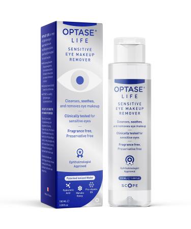 Optase Life Sensitive Eye Makeup Remover Gentle & Effective for All Skin Types - Breakthrough Innovation vs Traditional Micellar Water - 100ml