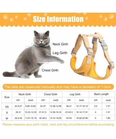 Premium Adjustable Cat & Puppy Dishes with Leash - Soft Chest Harness XS for Small Animals | International Shipping - Buy Online on GoSupps.com