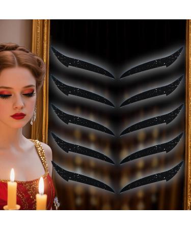 Autocollants Eye Liner R utilisables | D calque Fard Paupi res Femme Adh sif Tenue Longue Bandes Pour Sorties Danse Voyage Sc ne M res Noir - Buy Online on GoSupps.com
