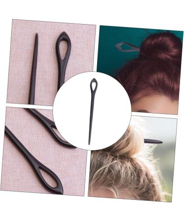 FRCOLOR 1pc Ebony Hairpin Diy Hair Fork Vintage Hair Chopsticks Buns Hair Pins Hair Updo Stick Pin Wooden Hair Fork Wooden Chopsticks Ancient Style Hair Stick Folk-custom Japan Bamboo - Buy Online on GoSupps.com