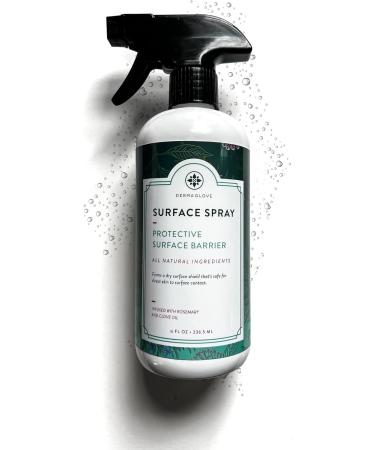 DERMAGLOVE SURFACE SPRAY - Organic & Scientific Protection for Unsafe Surfaces | Instant Purification for Airplane Seats Public Toilets & Gyms - 16 oz - Buy Online on GoSupps.com