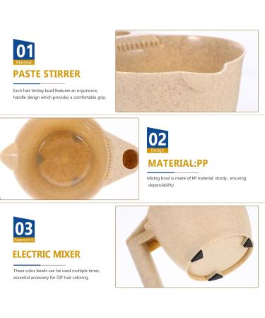 Zerodeko 2 pi ces Bol de M lange pour Teinture Cheveux PP Bol Portable pour Salon Coiffure et Usage Maison pour M lange de Couleur et M ches Professionnelles - Buy Online on GoSupps.com