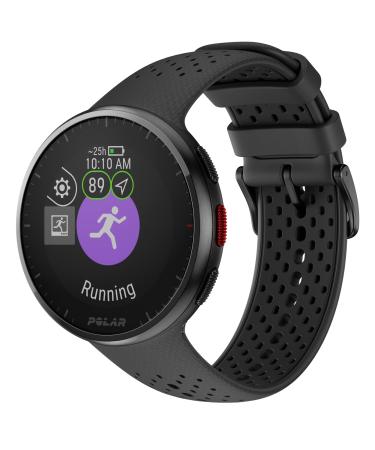 Polar Pacer Pro - Advanced GPS Running Watch - Ultra-Light Design & Grip Buttons - New Training Program & Recovery Tools Gray-Black S-L