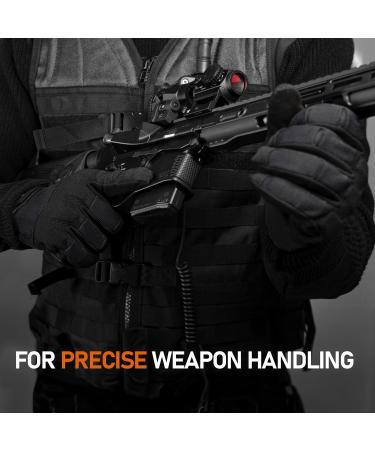 Ace Schakal Tactical Outdoor Gloves | Touchscreen Airsoft Paintball & Shooting Sports | Sizes S to XXL - Black - Buy Online on GoSupps.com