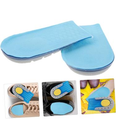 FRCOLOR Shock Absorbing Height Increasing Insoles for Men & Women | Elevator Shoe Inserts for Plantar Support & Comfort | 1 Pair Blue 11X6.3X1.5CM - Buy Online on GoSupps.com