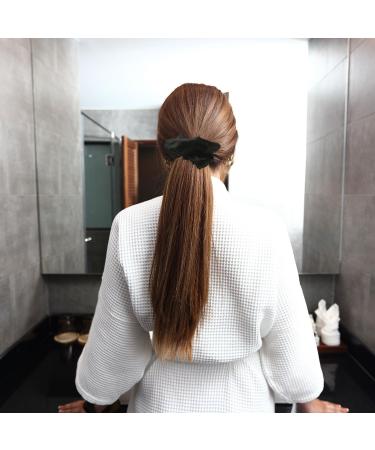 CHEERYMAGIC Satin Hair Scrunchies Set Elastic Hidden Pocket Hair Ties Hair Bands Hair Ties Ropes Silk Satin Ponytail Holder for Women Girls Gift Hair Accessories A9-LLDCFQ (Black) - Buy Online on GoSupps.com