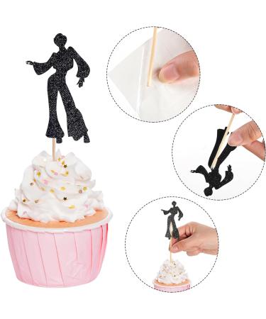 choyaxo 24 PCS 70s Disco Cupcake Toppers 70's Disco Cake Decorations for Disco Theme Party Wedding Birthday - Buy Online on GoSupps.com