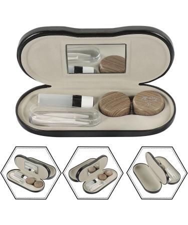 Zerodeko 2-in-1 Glasses Case | Double Layer Storage with Mirror Tweezers & Applicator | Portable Eyewear Organizer - Buy Online on GoSupps.com