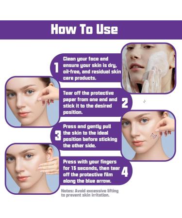 240 Pi ces Face Lift Tape Lift Face Taping Visage Patchs De Levage De Invisibles Patch Anti Rides pour Double Menton Cou et yeux - Buy Online on GoSupps.com
