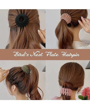 6Pcs Birds Nest Hair Clips Set - Fashionable Hair Bun Accessories for Women and Girls - Buy Online on GoSupps.com