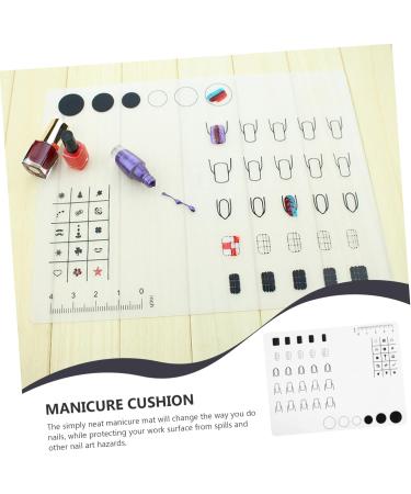 Housoutil 1pc Silicone Manicure Pad Silica Gel Tool Kit White Printing - Buy Online on GoSupps.com