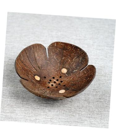 Ciieeo 4pcs Coconut Shell Soap Dish Soap Holders Draining Soap Holder Bar Soap Holder Wooden Soap Holder Bathroom Soap Container Wood Trim Coconut Shell + Wood Southeast Asia Bracket Coffeex4pcs 13x13cmx4pcs - Buy Online on GoSupps.com