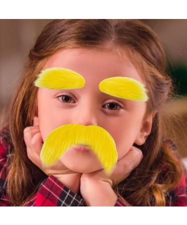 Fausse Moustache Jaune Mat riau Adh sif L ger Finition Textur e R aliste Style D'application Facile | Article De D guisement Comique Pour La C l bration De No l Cosplay Jeu De R le De 1 ml (Lot de 1) - Buy Online on GoSupps.com