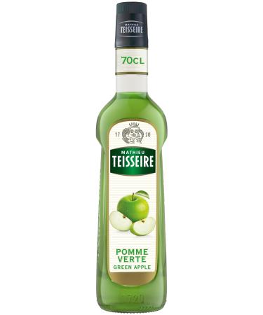Mathieu Teisseire Green Apple Syrup for drinks sodas teas lemonades cocktails mocktails 70cl bottle