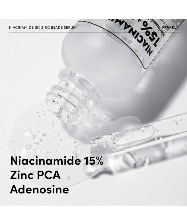 FRANKLY Niacinamide 15% & Zinc Beads Serum | Best Acne Treatment Dark Spot Remover | Oil Control & Even Skin Texture | Vegan Cruelty-Free Korean Skincare | 1.01 fl. oz - Buy Online on GoSupps.com