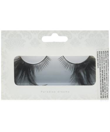 Baci Paradise Dreams Style No.642 Feather Eyelashes with Adhesive Black