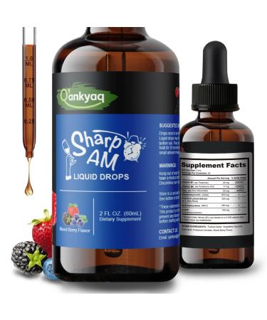 Q'ankyaq DHM Hangover Recovery Liquid Drops with Kudzu Root NAC 5-HTP B Vitamins and Zinc - Sugar Free and Vegan - 2 fl oz