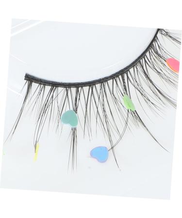 Beavorty 6 Pairs sequin false eyelashes colored lashes colored eyelashes pride outfit pride makeup color lashes natural false lashes cosplay lashes Miss Flash chip Imitation make up - Buy Online on GoSupps.com