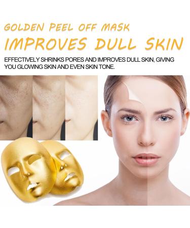 Gold Peel Off Mask Peel Off Anti Wrinkle Whitening Mask Gold Foil Cleansing Mask Anti Wrinkle Anti Aging Face Mask for All Skin Types Skin Firming & Rejuvenating for Radiant Face Masks - Buy Online on GoSupps.com