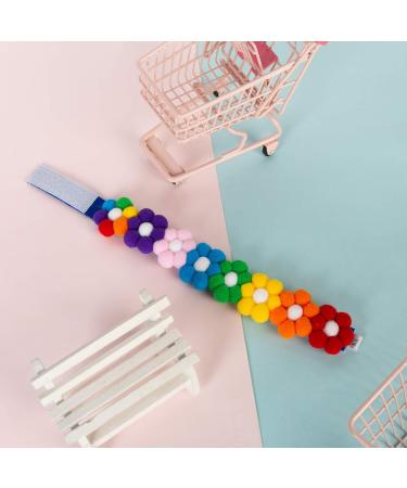 Pawhits Rainbow Pet Necklace - 2pcs Dog Cat Neck Rain Flower Accessories - Velcro Fastener | Stylish XL Costume Strap - Buy Online on GoSupps.com