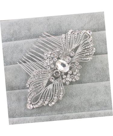 DOITOOL Tiara Bridal Hair Accessories Bridal Hair Comb Hair Side Combs Crystal Bride White European and American - Buy Online on GoSupps.com
