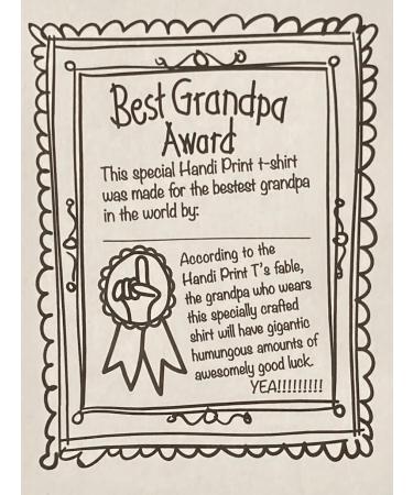 HandiPrints World's Best Grandpa T-Shirt & Paint Kit - Family Hand Prints (Large White) - Buy Online on GoSupps.com