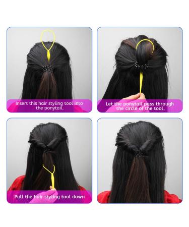 AHIER 4 Pairs Topsy Tail Hair Tool Set - Ponytail & French Braid Accessories - Buy Online on GoSupps.com