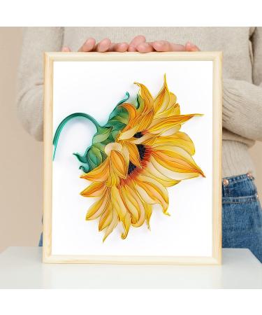 Quilling Kit for Adults - Sunflower Design | Handmade DIY Craft Kit | Home Wall Art Decor | Perfect Gift Idea - Buy Online on GoSupps.com