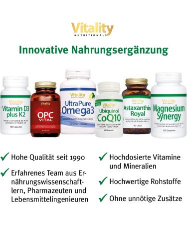 Best Biotin Capsules 5000 mcg | Vegan B7 for Hair Skin & Nails | 90 Highly Dosage Vitamin B Complex | Additive-Free Vitality Nutritionals - Buy Online on GoSupps.com