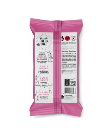 Marcel's Green Soap Biodegradable Wet Wipes - Patchouli & Cranberry - Eco-Friendly Cleaning Towels - 60 Plant-Based Towels - Pink - Buy Online on GoSupps.com