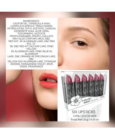 Magic Kiss Aloe Vera Color Changing Lipstick Set - 6 Pack MADE IN USA (Purple) - Buy Online on GoSupps.com