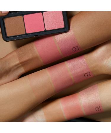 Kiko Milano Multi Finish Trio Blush & Bronzer Palette 03 - 1 Bronzer & 2 Blushes with Matt & Metallic Finish | International Shipping Available - Buy Online on GoSupps.com