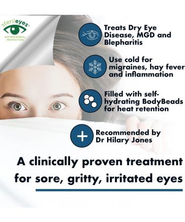 Eye Doctor Premium Treatment Bundle: Hot Cold Eye Compress and Tea Tree Eyelid Wipes - Dry Eye Relief for Blepharitis & MGD - Microwave Safe Mask & 20 Wipes - Buy Online on GoSupps.com